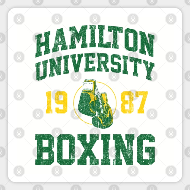 Hamilton University Boxing (Variant) Magnet by huckblade